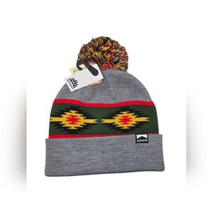 Free People Autumn Blanket Pom Pom Beanie - Grey - NWT